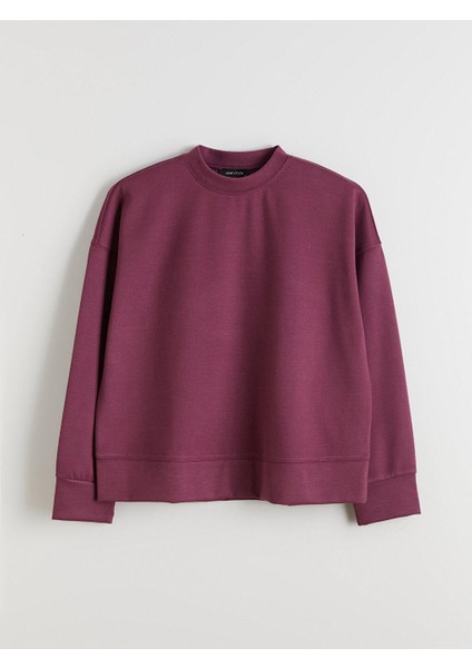 Bisiklet Yaka Kadın Sweatshirt (W5) indirimleri