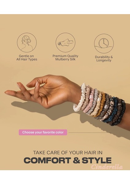 %100 Saf Dut Ipek Küçük Scrunchie Saç Tokası Lila - Günlük Pratik Ekstra Elastik Simit Lastikli Toka fiyatları