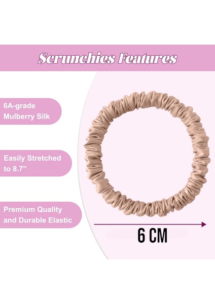 %100 Saf Dut Ipek Küçük Scrunchie Saç Tokası Lila - Günlük Pratik Ekstra Elastik Simit Lastikli Toka modelleri