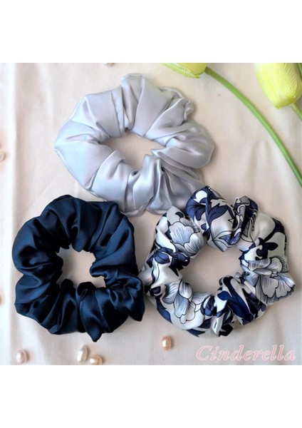 %100 Mulberry Saf Ipek Saç Tokası 3.5cm - Saçı Acıtmayan Yumuşak Scrunchie Saç Lastiği Toka Model-6 fiyatları