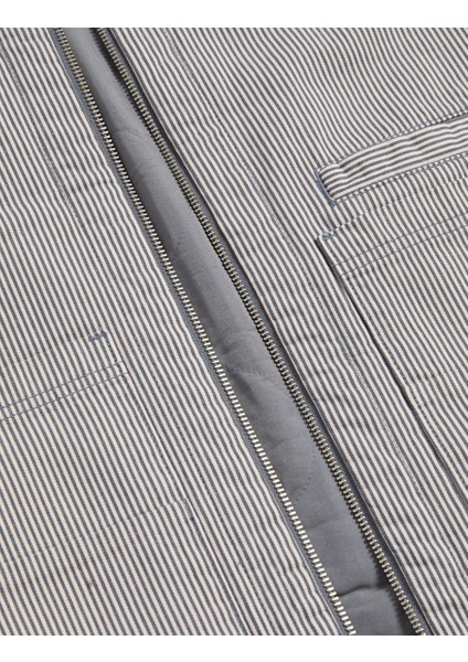 Pamuk Karışımlı Dolgulu Kanvas Yelek