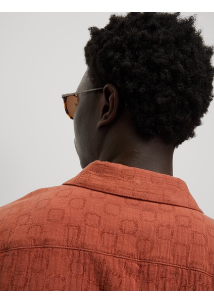 Kolay Ütülenen Saf Pamuk Dokulu Gömlek