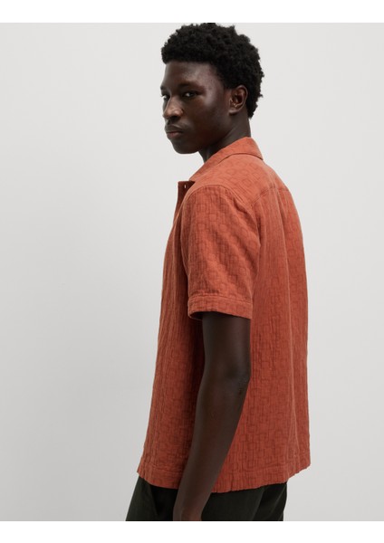 Kolay Ütülenen Saf Pamuk Dokulu Gömlek