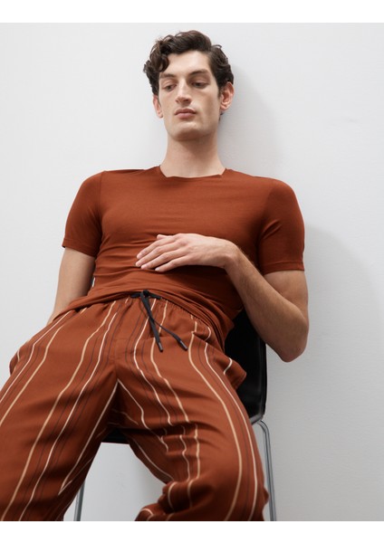 Lyosel Çizgili Pijama Altı