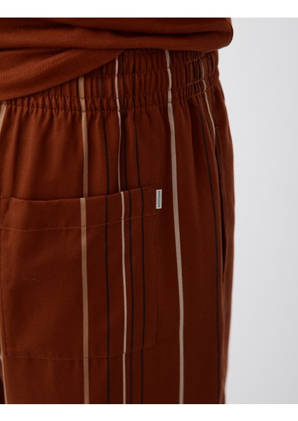 Lyosel Çizgili Pijama Altı