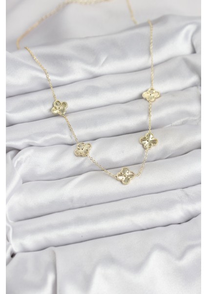 Pirinç Gold Renk Yonca Kadın Kolye - EBJ250920W37826 fiyatları