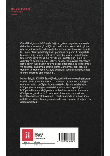 Kötülük Estetiği - Hacer Selçuk fiyatları