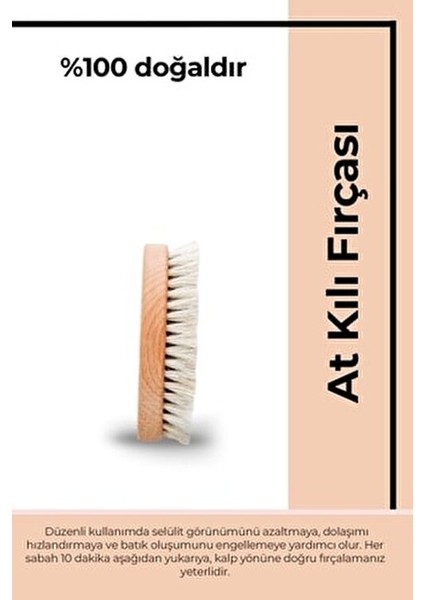 The Touch Anti-Selülit Kremi ve At Kılı Fırçası 250 ml Kadınlar İçin Vücut Bakım Seti