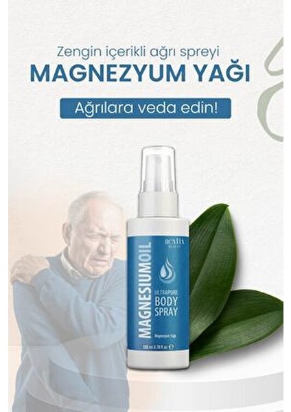 Beauty Magnezyum Klorür Yağı 200 ml Tüm Cilt Tipleri için Ağrı Giderici Etki fiyatları