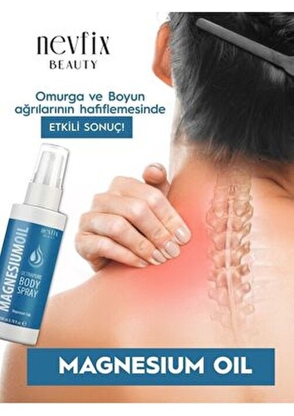 Beauty Magnezyum Klorür Yağı 200 ml Tüm Cilt Tipleri için Ağrı Giderici Etki indirimleri