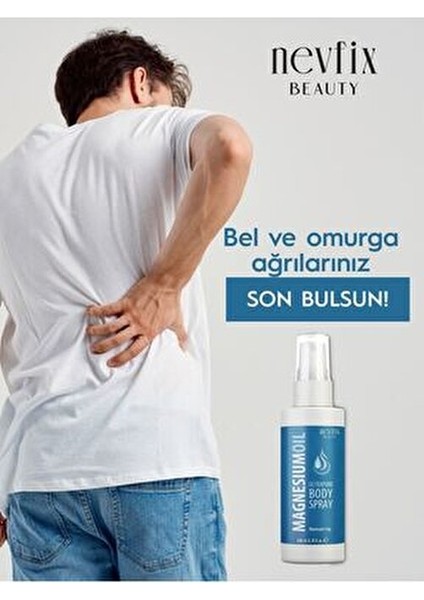 Beauty Magnezyum Klorür Yağı 200 ml Tüm Cilt Tipleri için Ağrı Giderici Etki