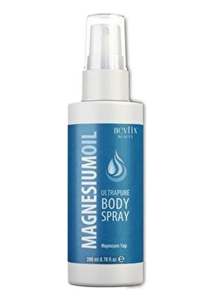 Beauty Magnezyum Klorür Yağı 200 ml Tüm Cilt Tipleri için Ağrı Giderici Etki