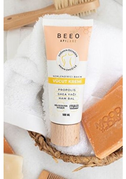 Apicare Vücut Kremi 100 ml Propolis ve Shea Yağı ile Yoğun Nemlendirici