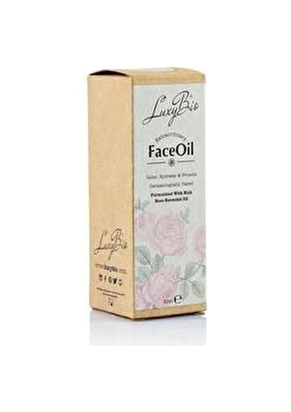 Gül Yüz Yağı 30 ml Doğal Yağ Işıltı Verici Cilt Bakımı için Özel