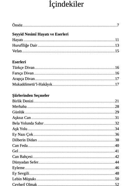 Seyyid Nesimî - Yusuf Yıldırım modelleri