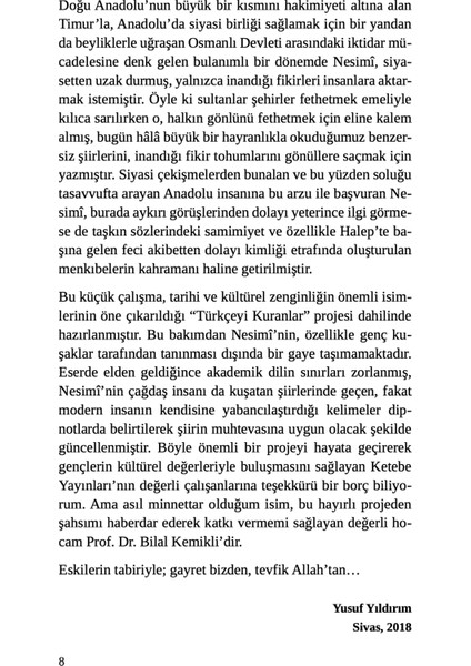 Seyyid Nesimî - Yusuf Yıldırım