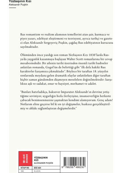 Yüzbaşının Kızı - Aleksandr Puşkin fiyatları