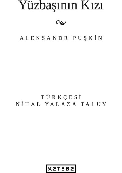 Yüzbaşının Kızı - Aleksandr Puşkin modelleri