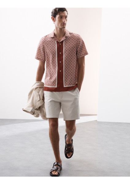 Geometrik Desenli Gömlek