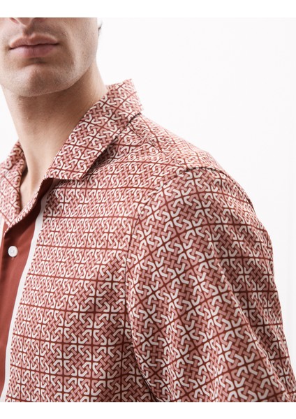 Geometrik Desenli Gömlek