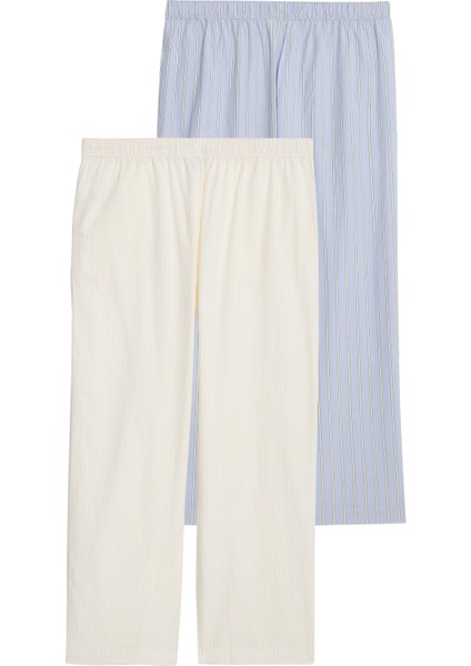 2'li Cool Comfort™ Çizgili Pijama Altı