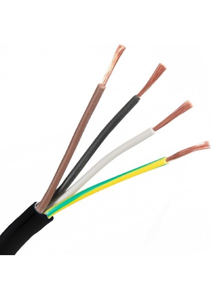 H05VV-F 4x1.5 ,kesit 1.5mm² 4-Damar/çok Telli 1mt Ttr Kablo