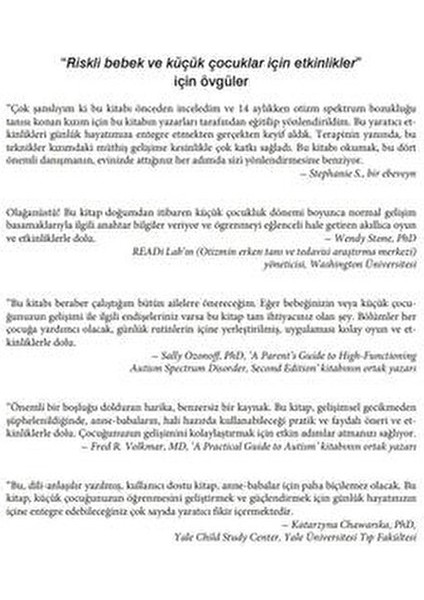 Riskli Bebekler ve Küçük Çocuklar için 256 Sayfa Sosyal Beceriler Geliştirme Etkinlikleri