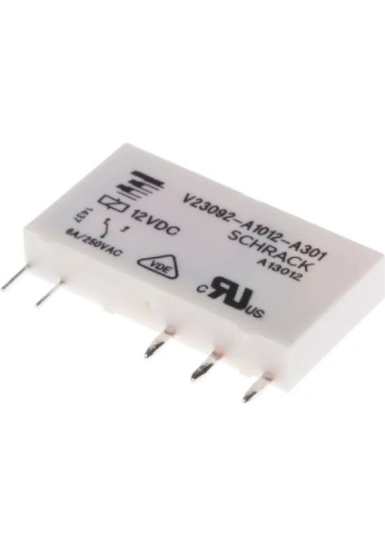 V23092-A1012-A301 ,12VDC 1A1K/6A Ince-5-Pin Slim Röle