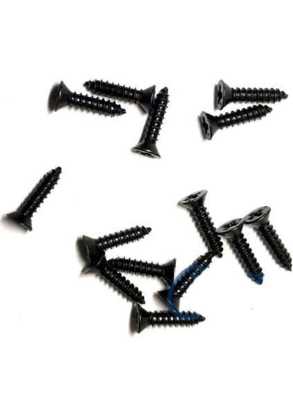 Klips, Menteşe, Ayak, Ağaç, Sunta Vidası 2,2x6,5mm - Siyah 100 Adet