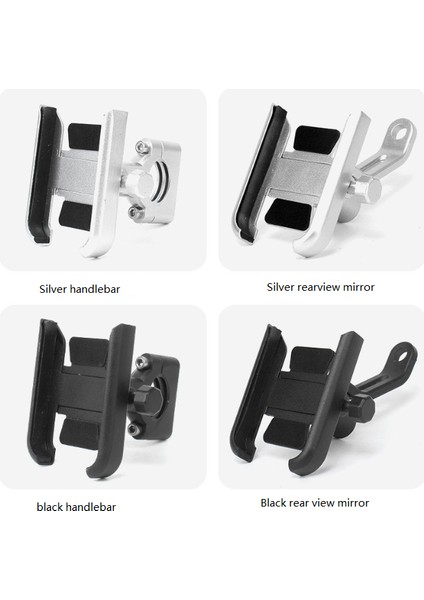 4.0-6.5cm Motosiklet Için Cep Telefonu Tutucu - Siyah (Yurt Dışından) fırsatları