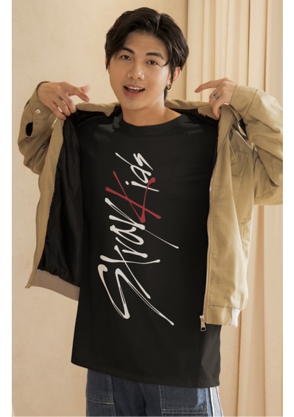 Stray Kids Baskılı Erkek-Kadın T-Shirt