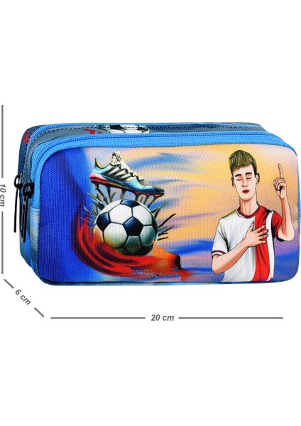 Lisanslı Futbol Arda Güler Desenli Erkek Çocuk Ilkokul Sırt Çantası 3 lü set Kombin