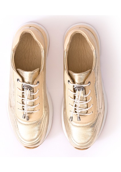 Hakiki Deri Kadın Sneaker Ayakkabı 25KHMS383 fırsatları