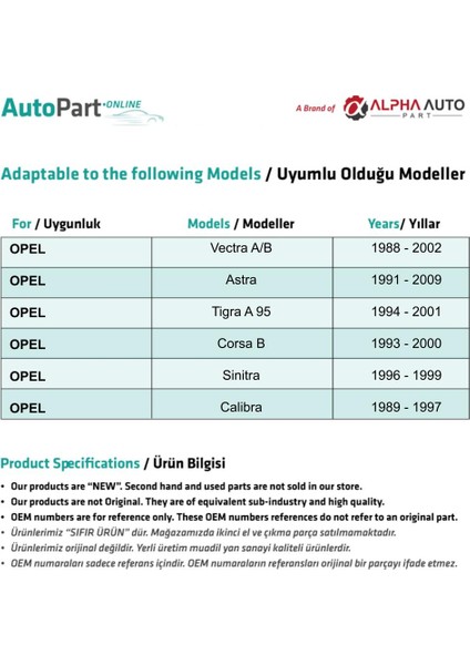 Opel Vectra A/b,corsa,tigra,astra, Için Vites Tamir Takımı fiyatları