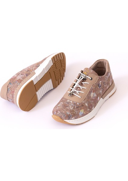 Hakiki Deri Kadın Sneaker Ayakkabı 25KHMS383 modelleri