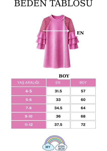 Kız Çocuk Özel Günler Için Kadife Çocuk Elbisesi 4-12 Yaş 12101 fiyatları