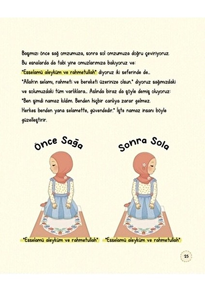 Adım Adım Namaz Eğitici Kitap Kız Çocukları İçin 76 Sayfa Merve Gülcemal fırsatları
