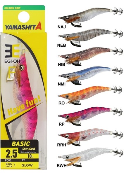 Egi Oh F 2.5 7.5cm 10GR Kalamar Zokası Rwh modelleri