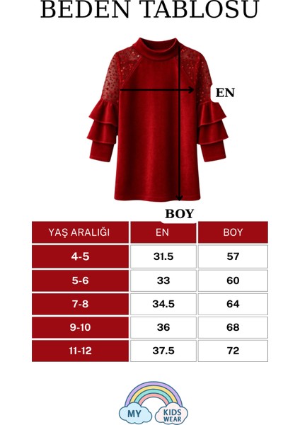 Kız Çocuk Özel Günler Için Kadife Çocuk Elbisesi 4-12 Yaş 12109 fiyatları