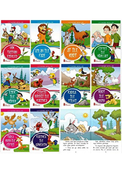 12'li Hikaye Kitabı Seti 1. Sınıf Öğrencileri için 6-8 Yaş Arası Tavsiyeli modelleri