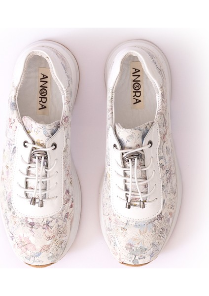 Hakiki Deri Kadın Sneaker Ayakkabı 25KHMS383 fırsatları