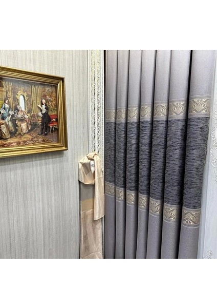 Nivemeshome Likya FT632120 V-5403 Gümüş 1/3 Sık Pileli Fon Perde Apm fırsatları