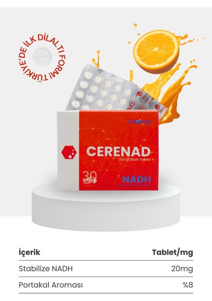 Nadh Içeren Dil Altı Tablet Takviye Edici Gıda