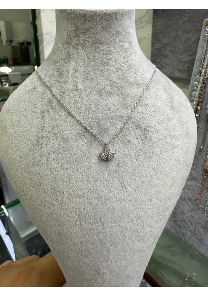 Minimal Lotus Gümüş Kolye indirimleri