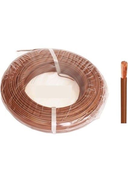 H50V-K 0.50-Kh ,kahve 0.50MM² 1-Damar/çok Telli 1mt Nyaf Kablo