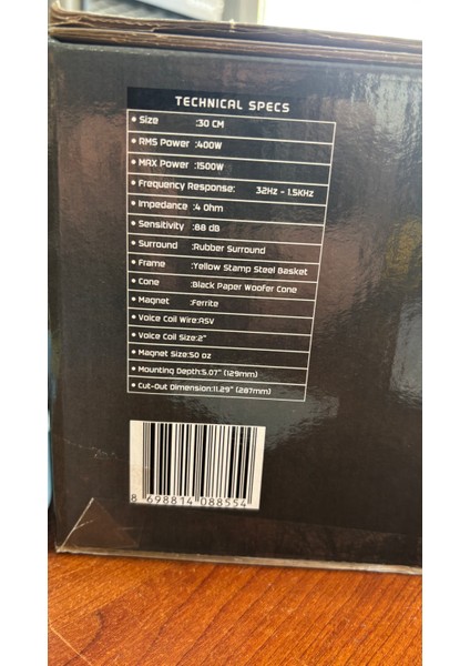 30 cm 1500 W 400 Rms Kabinli Subwoofer fırsatları