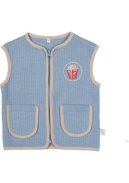 Kontrast Biyeli Kapitone Yelek