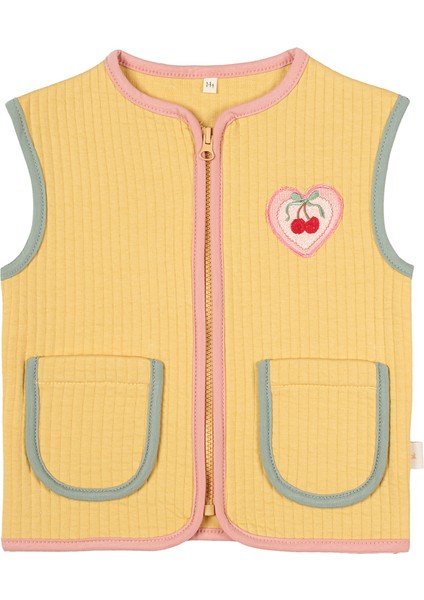 Kontrast Biyeli Kapitone Yelek