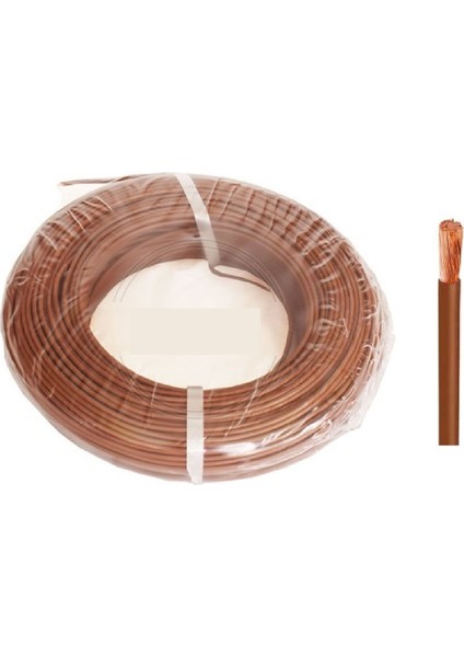 H50V-K 1.5-Kh ,kahve 1.5mm² 1-Damar/çok Telli 1mt Nyaf Kablo