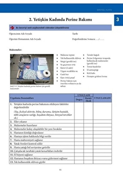 Temel Hemşirelik Becerileri 2024 Eğitim Videoları ile 324 Sayfa